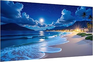 SparkGlow Moonlight Beach Diamond Art Kits for Adults, 27.5 X 15.7 Inch | Landscape Diamond Painting Kits, Diamond Art Large Size, Full Drill, Premium Materials, Gifts, Home Decoration