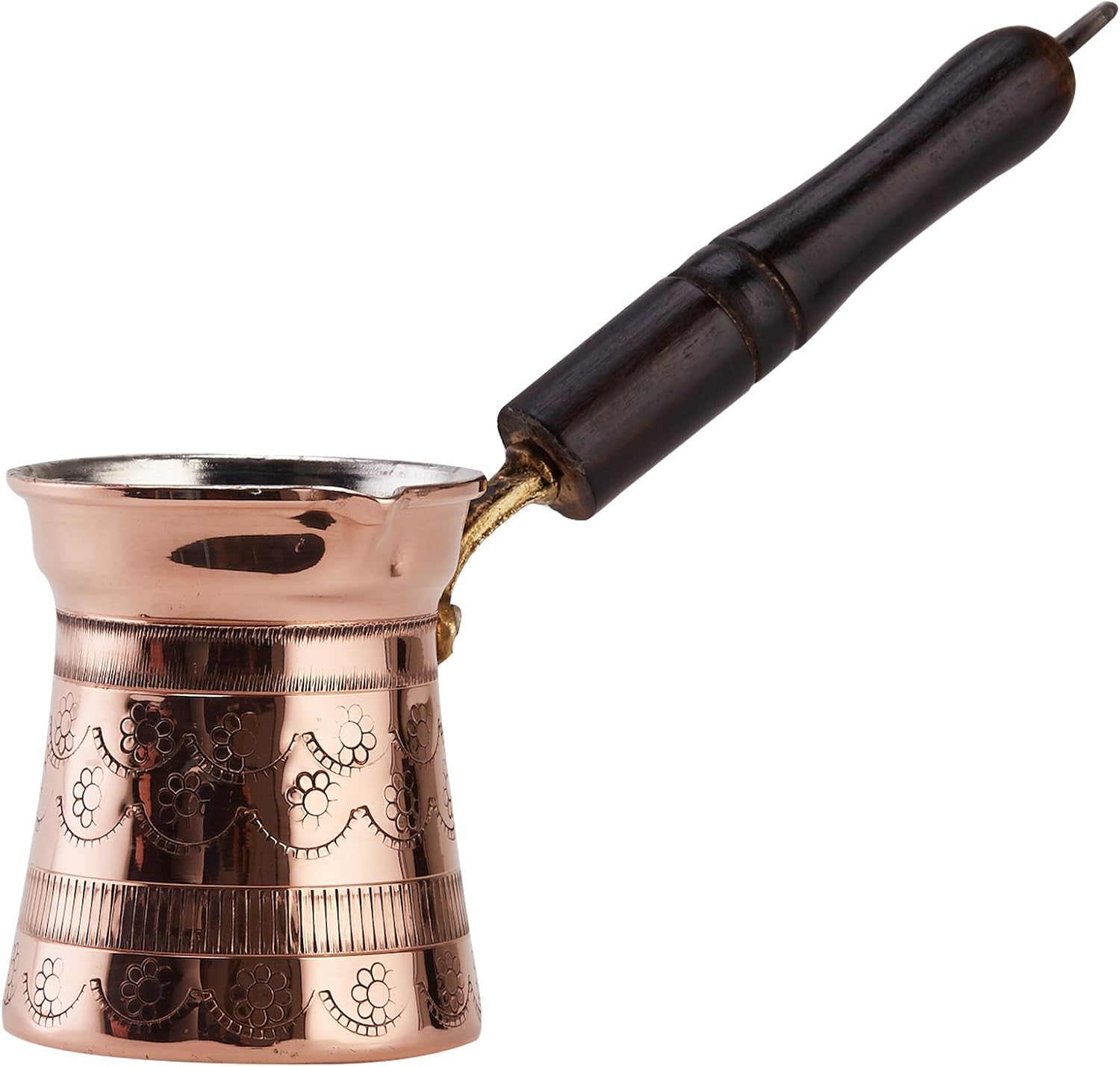 DEMMEX Cezve Ibrik Briki Kaffeekanne, türkisch, griechisch, Kupfer, für