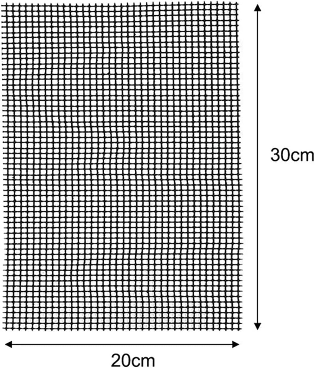 BBQ Non-Stick Grid Shape BBQ Mat Cooking Grilling Sheet Liner Vegetable Grill Mats Barbecue Supplies Tools Accessories(30x20cm 1Pcs)