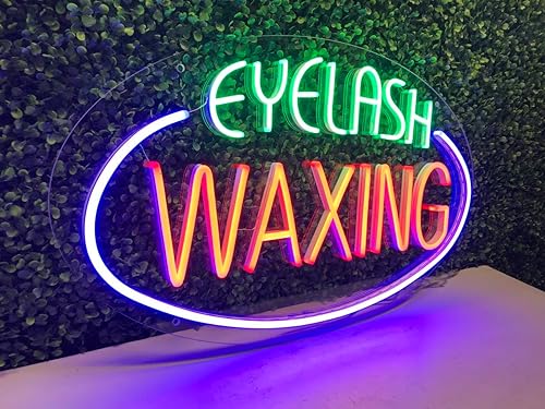 Miniatura 4 de Letrero de neón LED con cera de pestañas, 28 pulgadas de largo x 16 pulgadas de alto #34586