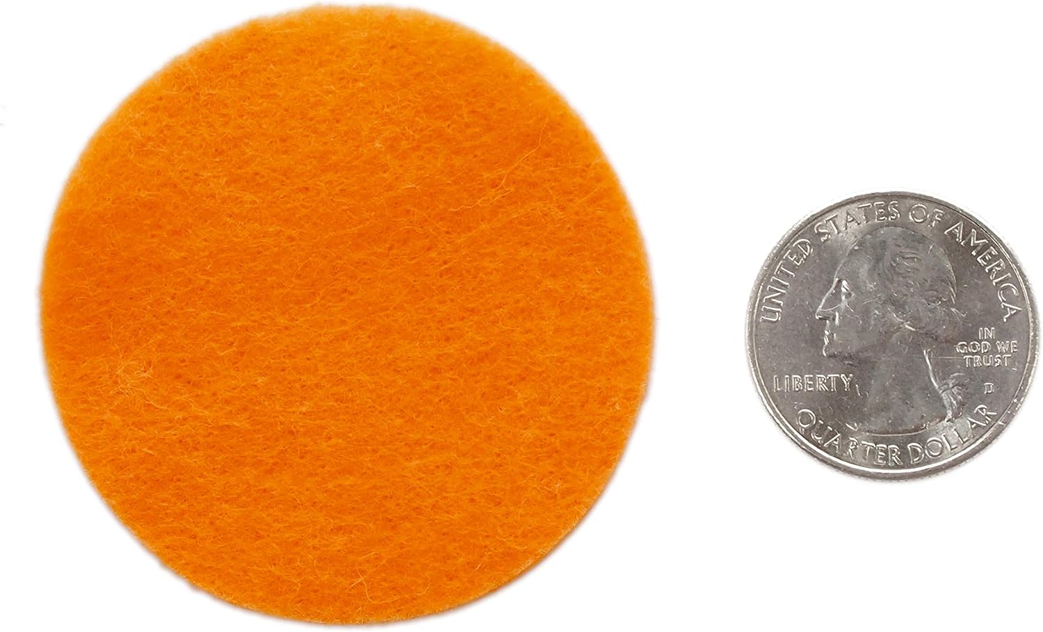 Playfully Ever After Orange Craft Felt Circles (2 Inch - 44pc)