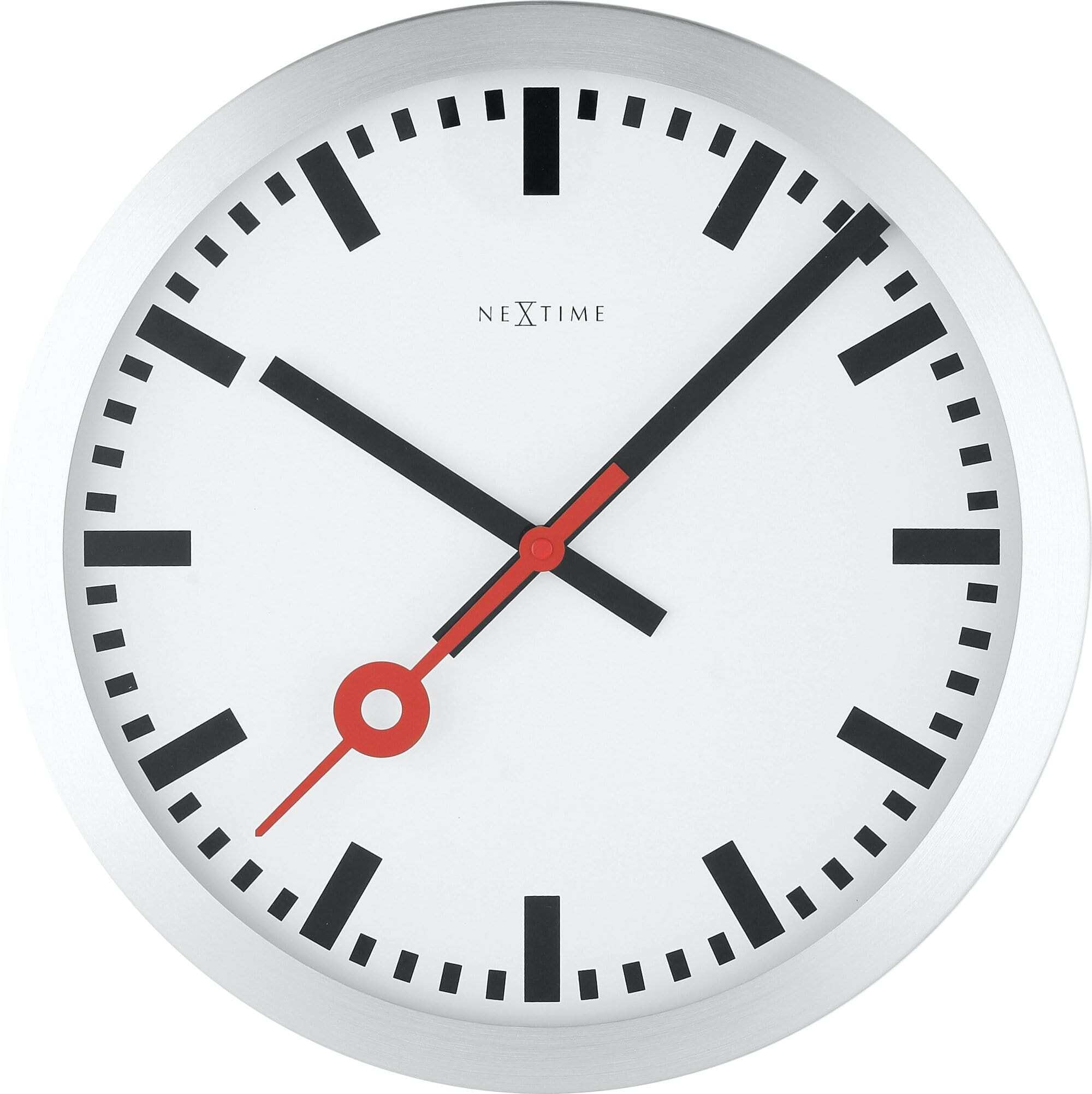 NeXtime wall clock station clock "STATION", very silent, round, ø 35 cm