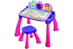 VTech Touch and Learn Activity Desk Deluxe (Pink): Educational Toy for Inquisitive 2-Year-Old Girls