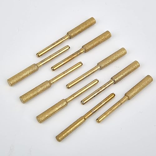 Miniatura 7 de Juego de 60 piezas de herramientas de molienda chapadas en titanio, afilador de motosierra de diamante, brocas de alta dureza para maquinaria,