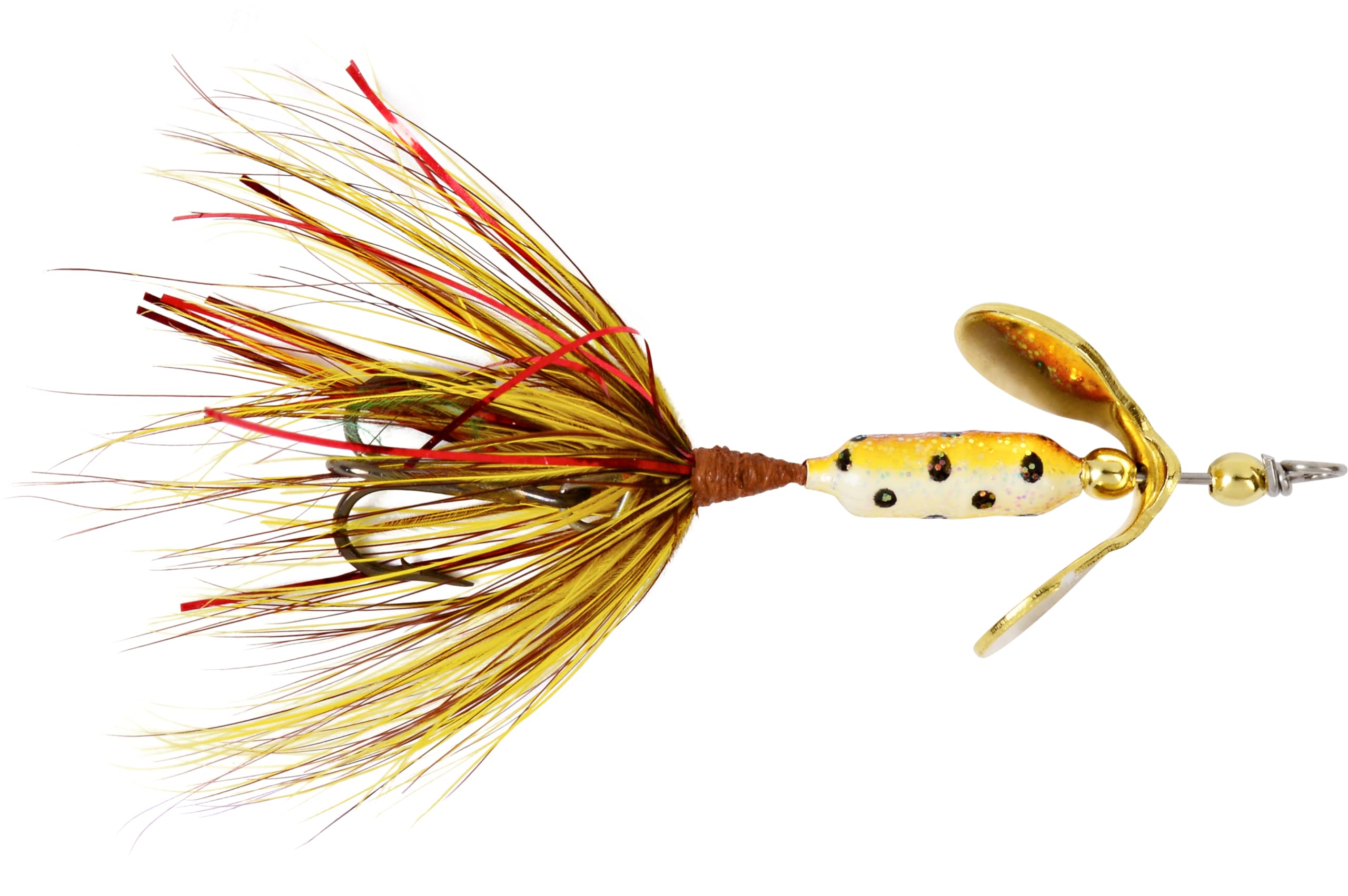 Yakima Bait Wordens Original Rooster Tail Spinner Lure, Tinsel Brown Trout, 1/32-Ounce