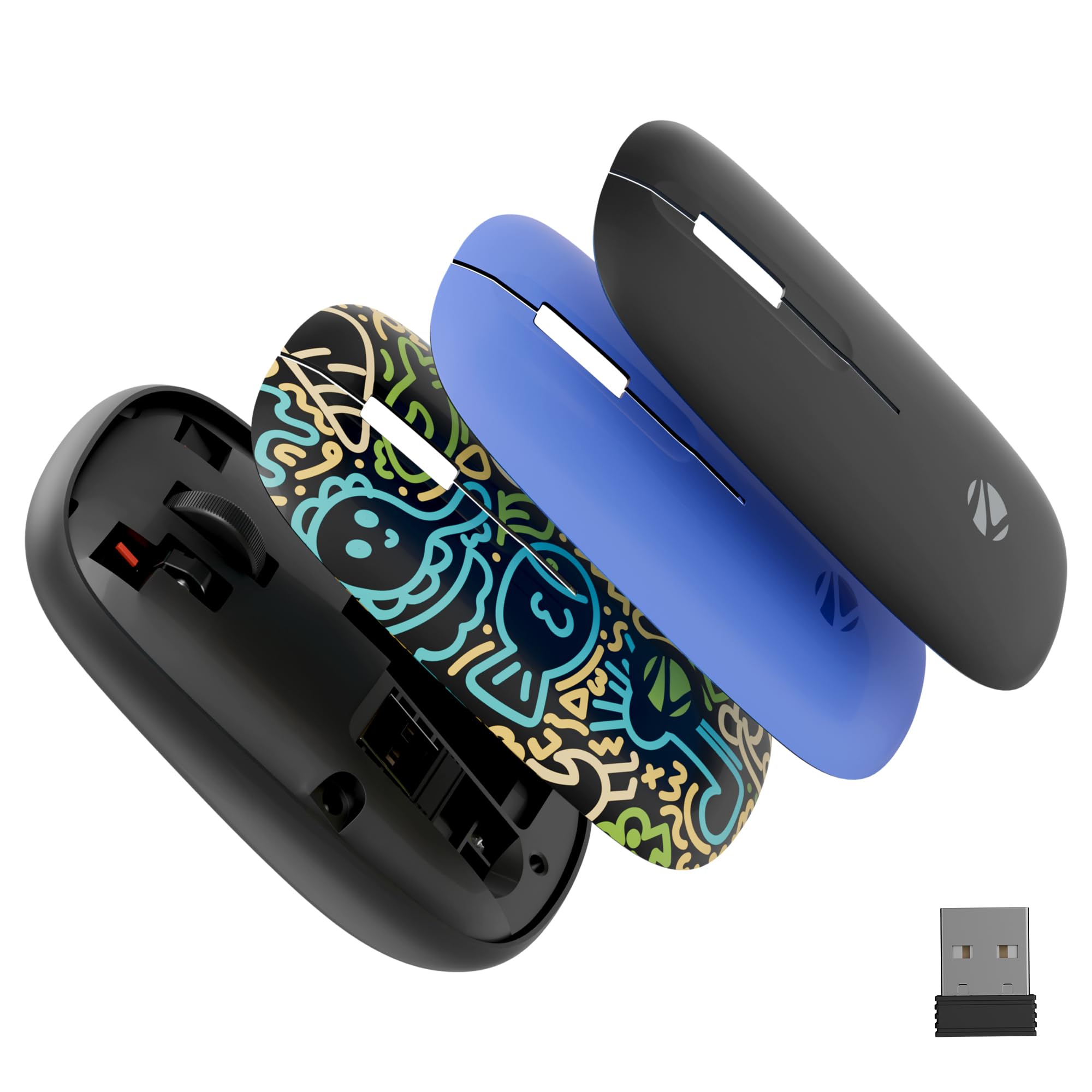 Zebronics Fusion Wireless Mouse, 1200 DPI, Magnetic Swappable Shells, 3 Buttons, USB Nano Receiver, Lightweight, Power Saving Mode, High Precision-image-23