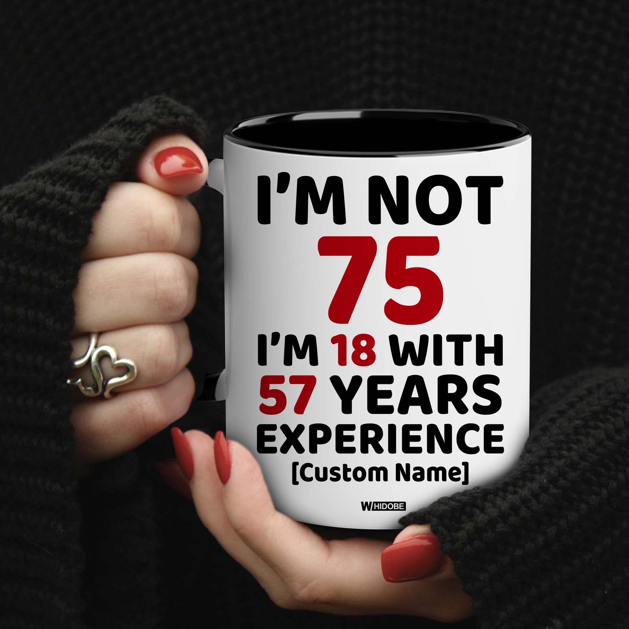 Amazon.com | WHIDOBE Personalized 75th Birthday Gifts, Custom 1948 Birthday  Mug with Name, 75 Years Old Birthday Gifts, Coffee Mug for Wife, Friend,  Sister, Her, Him, Brother, Colleague, Coworker, Christmas: Coffee Cups