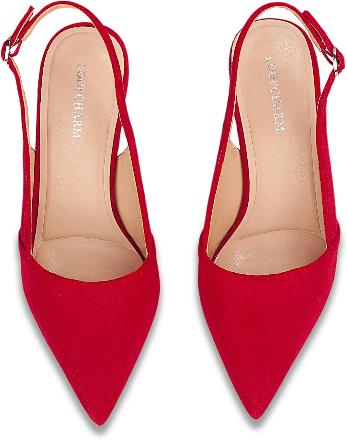 Women's Slingback Pointed Closed Toe Pumps Dress Shoes 3.15 Inch Stiletto High Heels for Wedding Party Office Casual