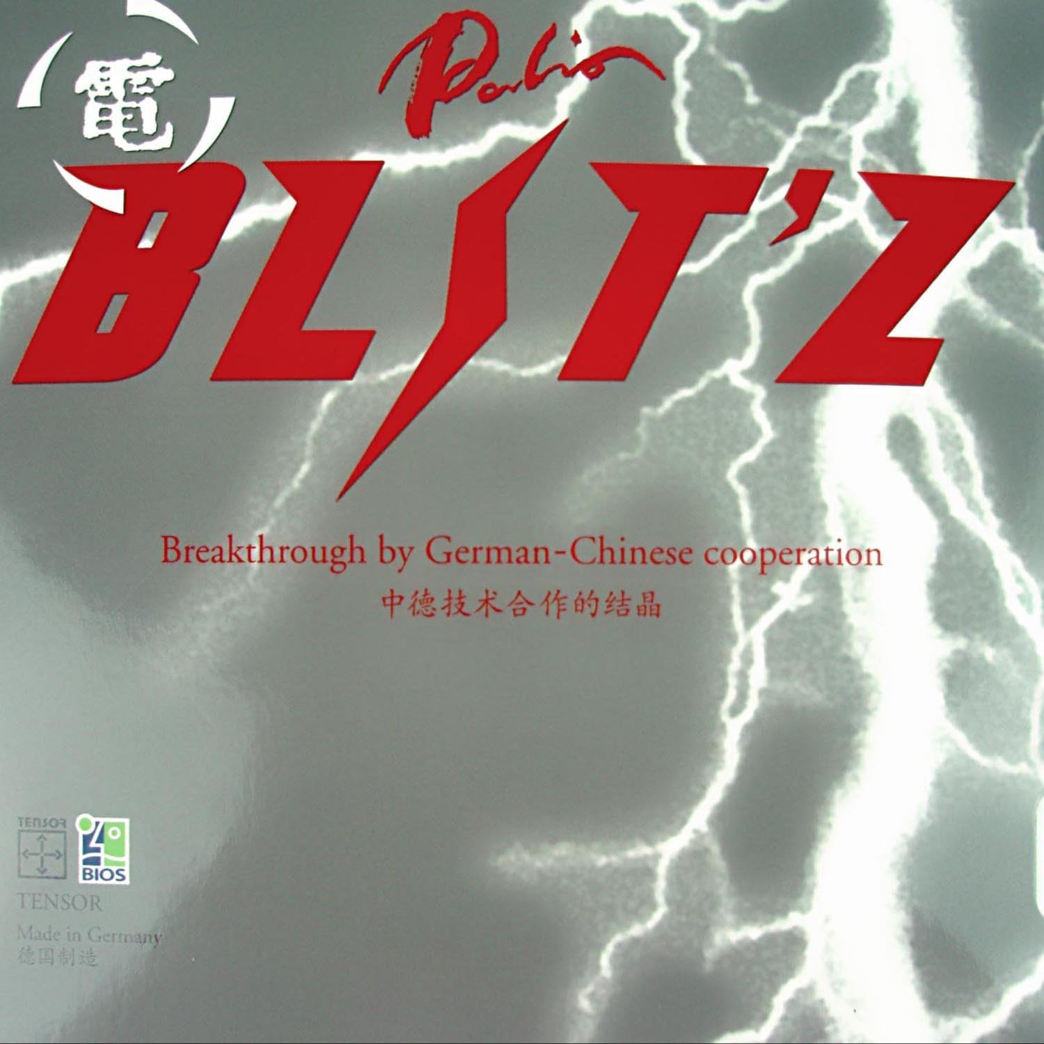 Palio BLIT'Z Pips-in Table Tennis Ping Pong Rubber with Sponge (red, 2.0mm- Maximum)