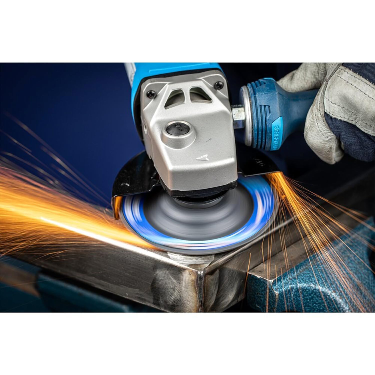 PFERD CC-Grind®-Robust Grinding Disc, 5" x 7/8" - SGP STEELOX VICTOGRAIN® Ceramic - High-Performance Abrasive Disc for Aggressive Grinding (Pack of 10) - Part 61153