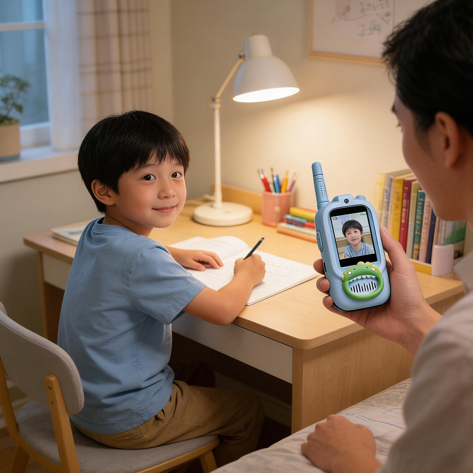 Walkie Talkies para Niños 2 Piezas Recargables de Largo Alcance para