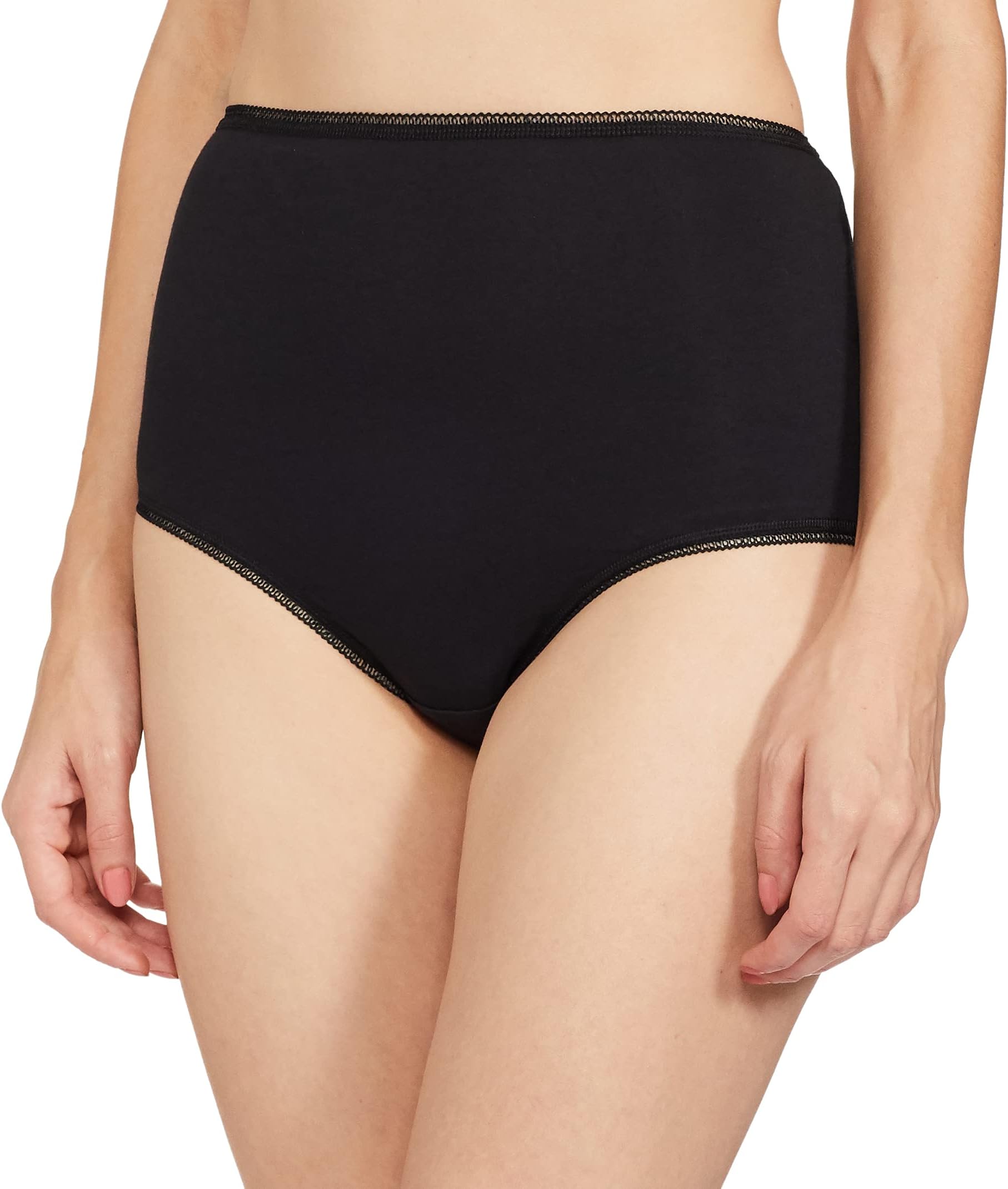 Marks & SpencerWomens Cotton Blend Solid High Rise Full Briefs (Pack of 5)