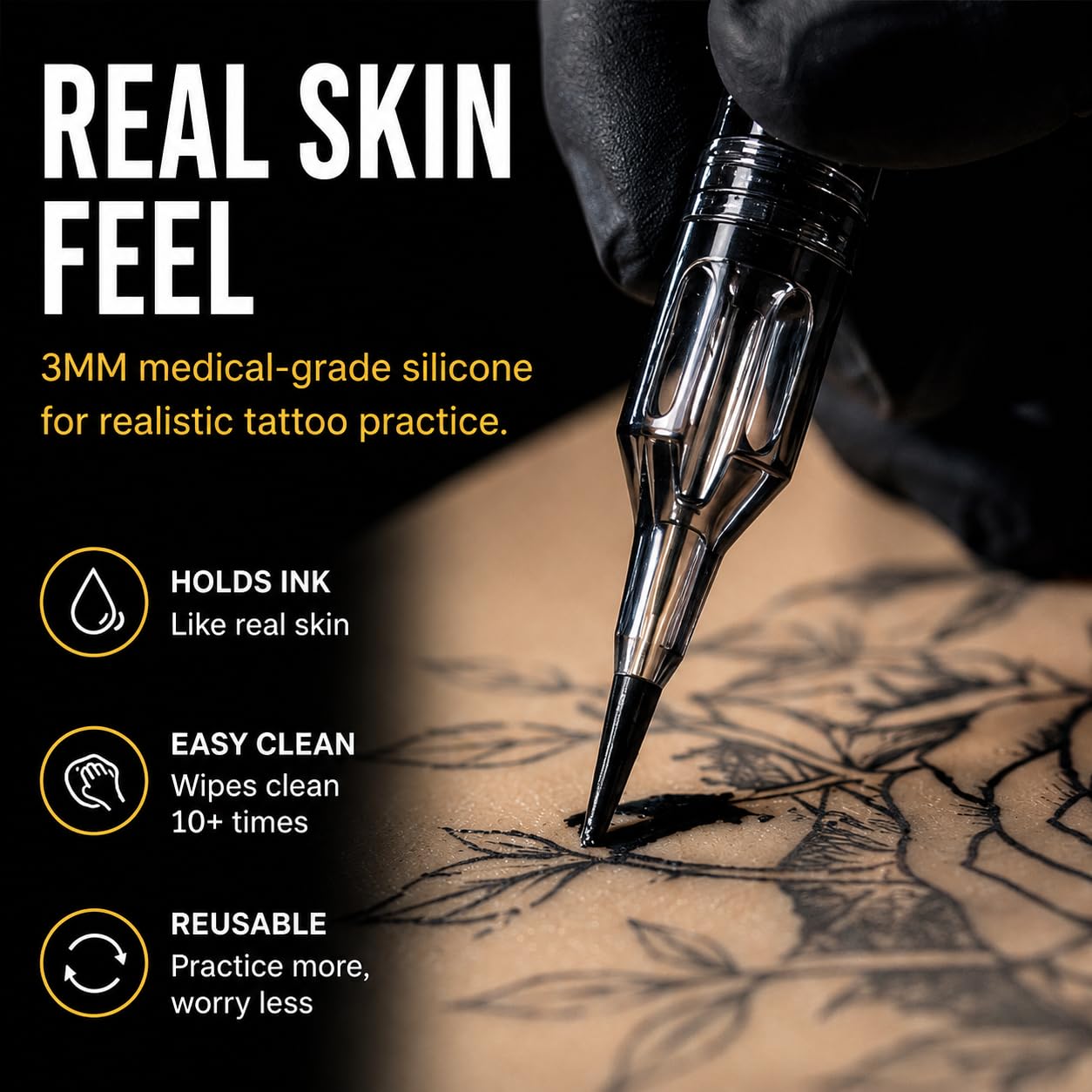 Jconly 3mm Fake Tattoo Practice Skin