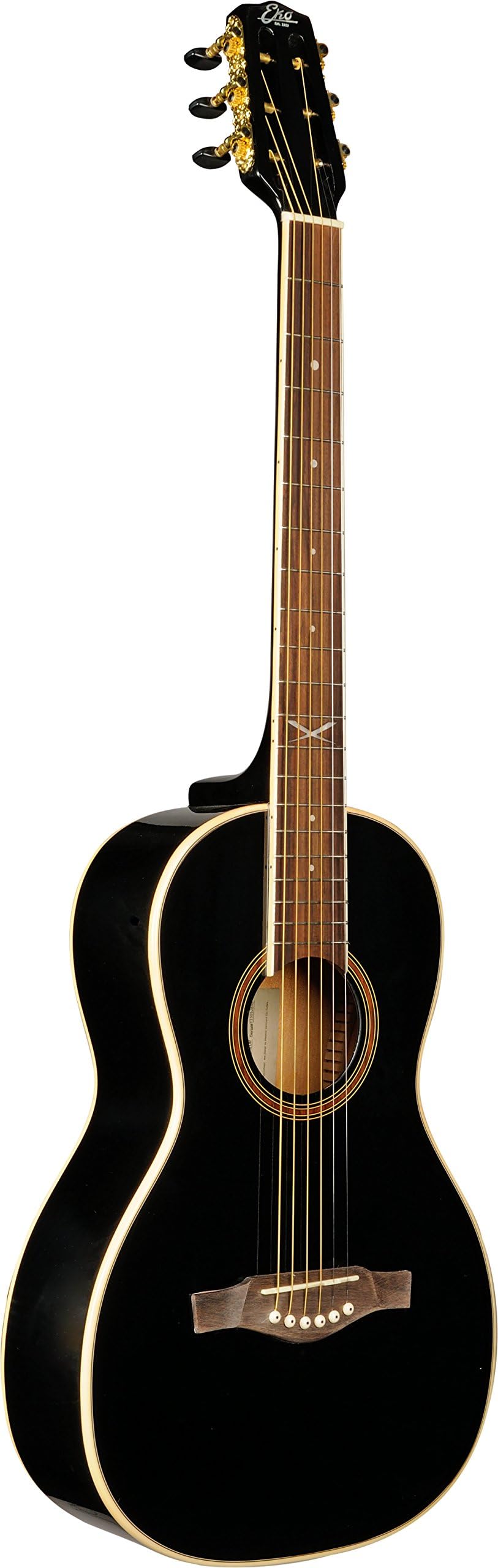 Eko NXT Parlor Black Acoustic Guitar
