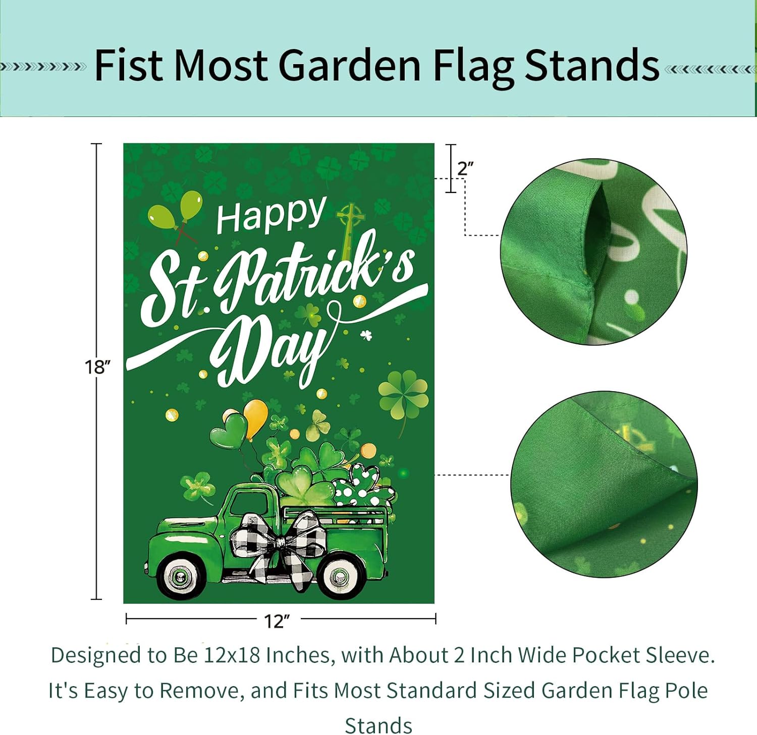 Seasonal Garden Flags Set of 12 Double Sided 12x18 Inch Yard Flags, Small Garden Flags for Outside Featuring Christmas Halloween Fall Winter Spring Easter for Outdoor Garden Holiday Decor All Seasons - Image 7