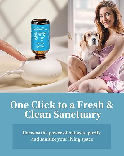 Miniatura 27 de VTS Difusor sin agua para aceites esenciales, difusor de nebulización de aceites esenciales de aromaterapia para el hogar, dormitorio, baño, sala