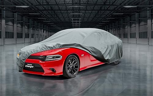 Miniatura 7 de Kayme Funda de coche resistente para Dodge Charger (2006-2023), impermeable para todo tipo de clima, cubierta exterior completa, protección contra