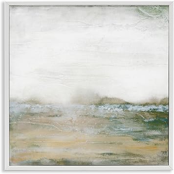Cali Haze Rustic Composition| Framed Giclee Art | Stupell Industries | White, 12 x 12 Inches, Easy to Hang and Sturdy, Made in USA, by Stephane Fontaine