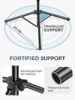 Vista 4 de InnoGear Mic Stand, 6 in 1 Microphone Stand Floor with Tablet Phone Holder Height Adjustable from 30" to 72" Mic Stand Tripod Boom Arm with
