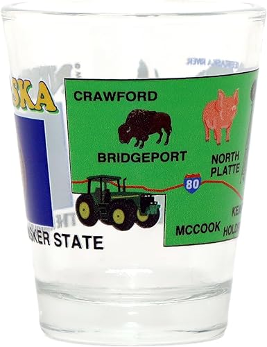 Miniatura 3 de Nebraska The Cornhusker State All-American Collection - Vaso de chupito