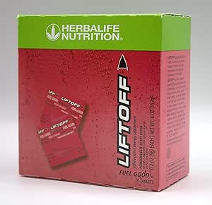 Herbalife Nutrition LIFTOFF 30 Energy Tablets - Pomegranate Berry-Burst - Naturally Flavored Dietary Supplements - Natural Boost of Energy, Clears Minds.