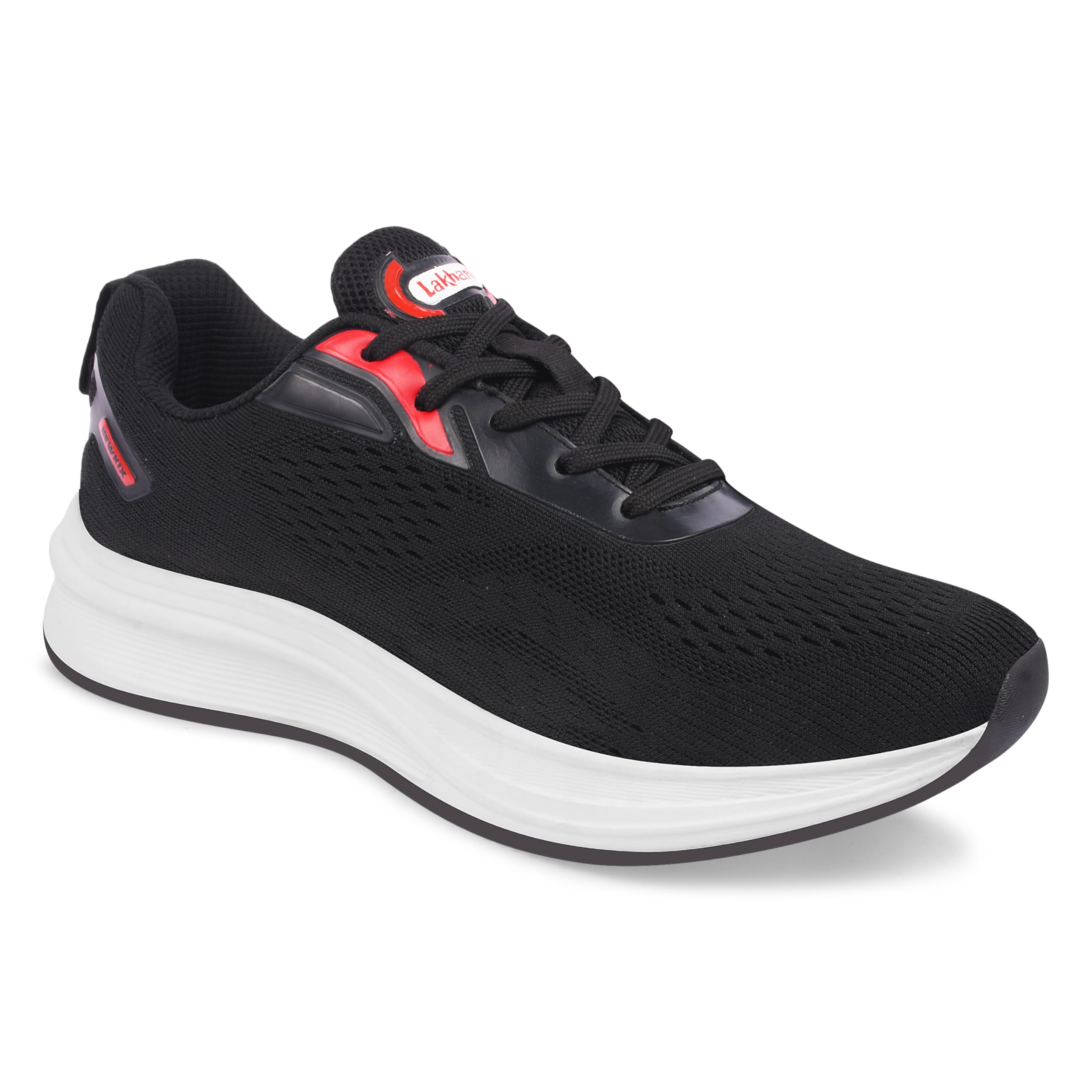 Lakhani aashirwad Mens Sports Running,Walking & Gym Shoes with Eva Sole Extra Jump Casual Sneaker Shoes for Mens & Boys Shoes. (Black/Red, UK Footwear Size System, Adult, Men, Numeric, Narrow, 10) (B0DB1R92MC) Amazon Price History, Amazon Price Tracker