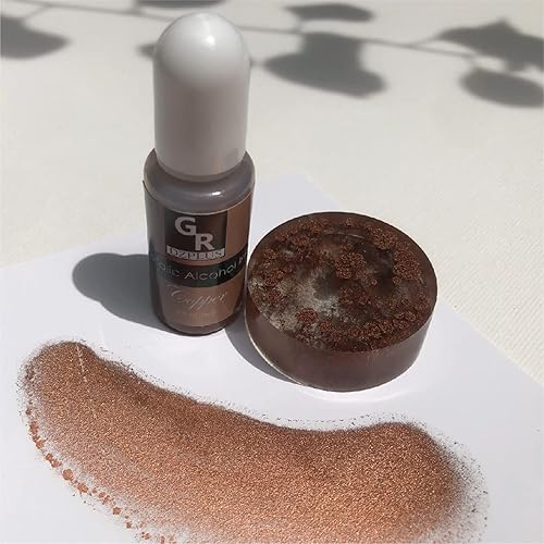 Miniatura 4 de Juego de tinta de alcohol metálico, 16 colores metálicos a base de alcohol para arte de resina, arte fluido, manualidades de resina, placa de Petri