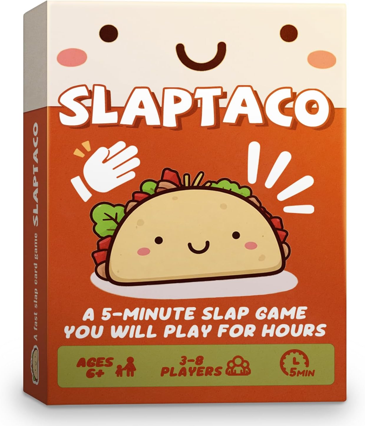 SLAPTACO – A Fast & Crazy Slap Card Game for Kids & Families, Perfect for Game Nights, Parties, Travel & Classroom Play, Easy to Learn, Hilarious Fun, 3–8 Players, Ages 6 and Up
