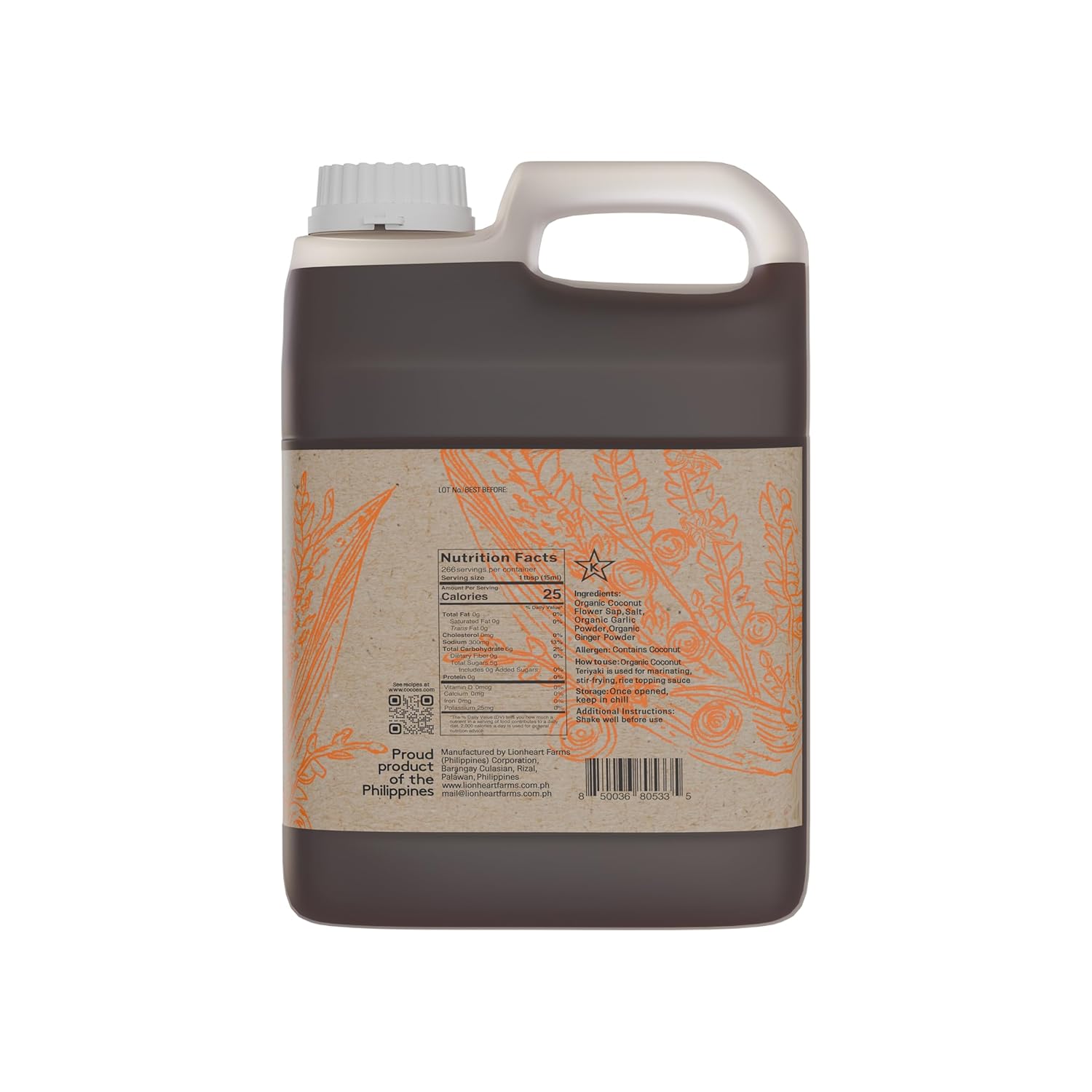 CÓCOES Coconut Teriyaki Sauce – Clean Teriyaki Alternative Made from Organic Coconut Aminos, No Refined Sugar, Soy-Free, Gluten-Free