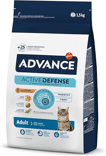 Advance – Pienso para gatos adultos Advance pollo. 1,5 Kg