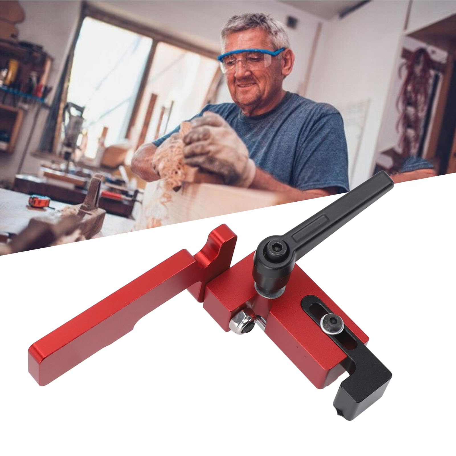 Fermo Per Binario A T In Lega Alluminio - Per Lavorazione Legno E Falegnameria