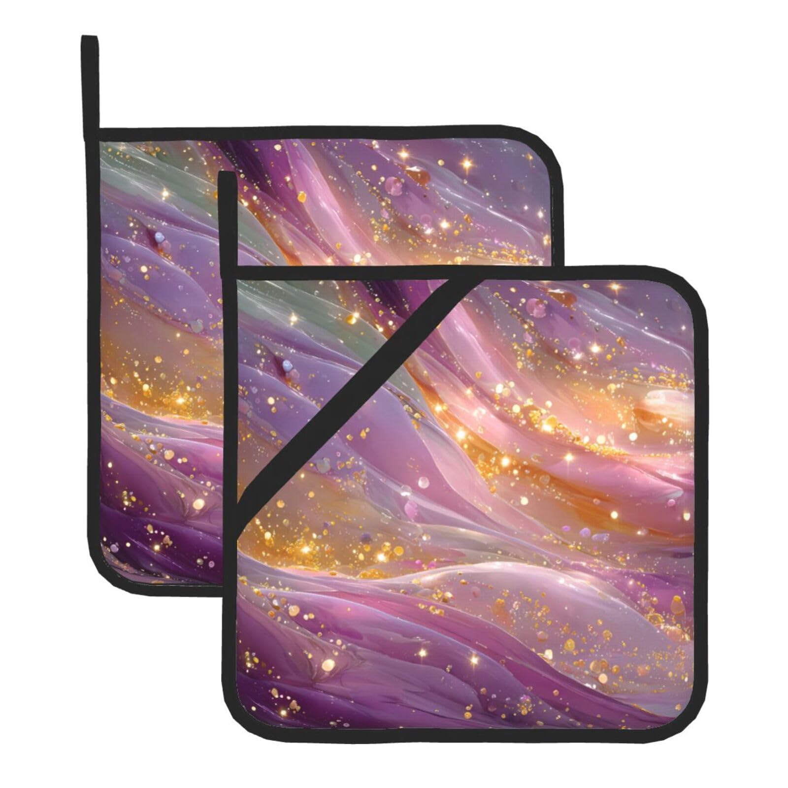 Ethereal Beauty Square Heat Resistant Trivet Set Thick and Durable for Baking Barbecue Cookware Oven