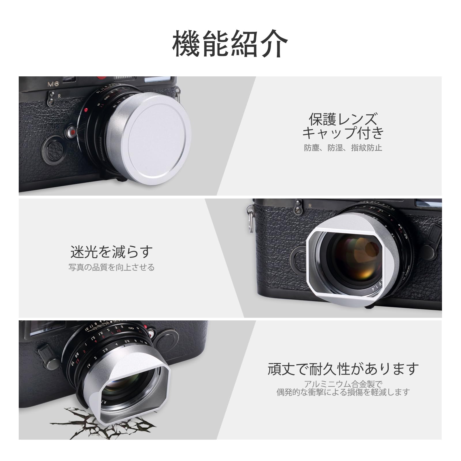 Amazon | スクエアメタルレンズフード レンズキャップ付き Voigtlander Amazon | スクエアメタルレンズフード レンズキャップ付き Voigtlander