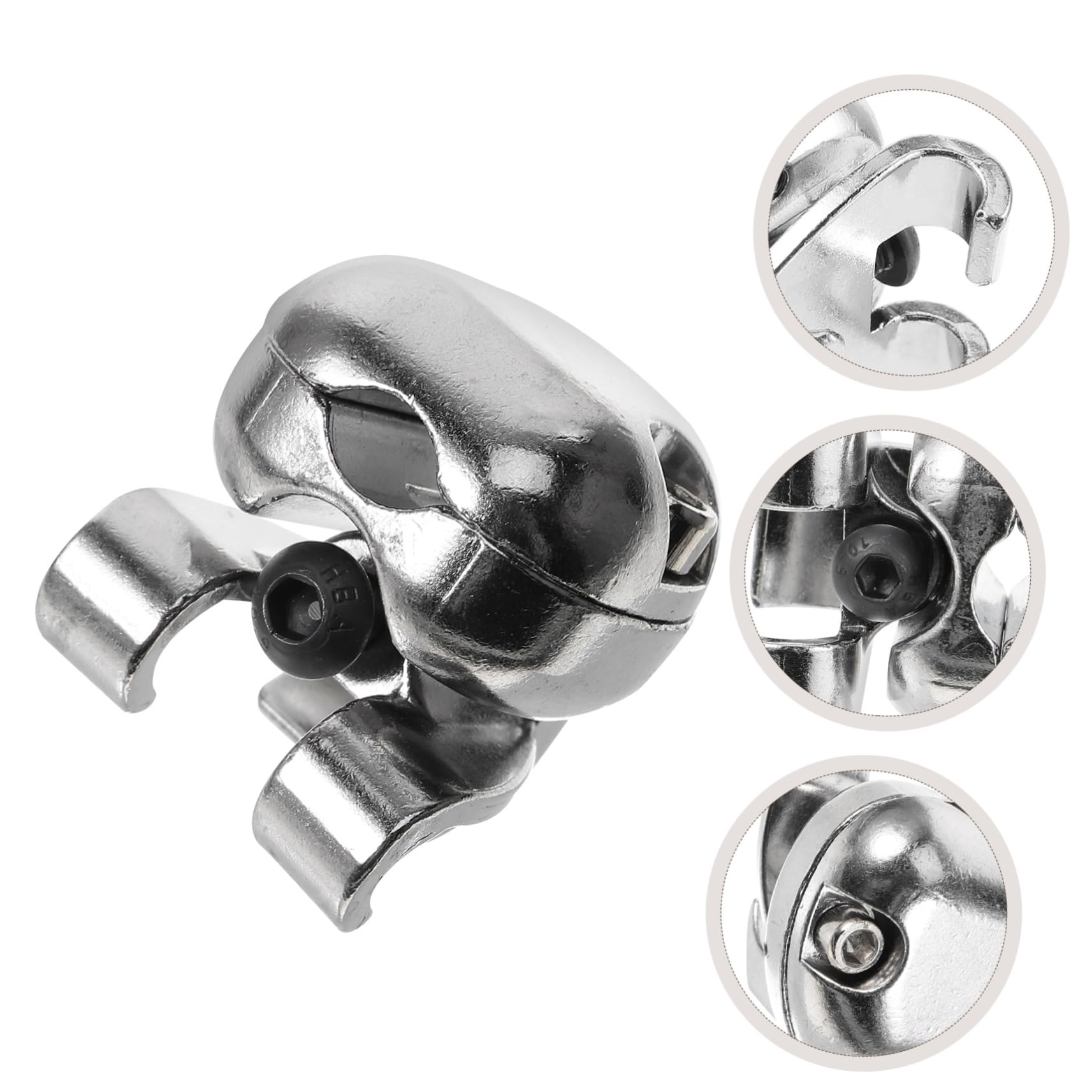 Abrazadera Multiusos para Batería de Metal Plata, Soporte | Músicos, Repuesto de Clip Dañado, Pieza Portátil para Montaje y Fijación de Brazo en Rack