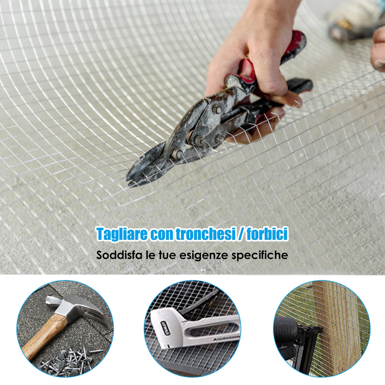 COSTWAY Rotolo di Rete Metallica Zincata, Rete da Pollaio Elettrosaldata Spessore 0,6 mm, Rotolo 15m (1,2 x 15M)