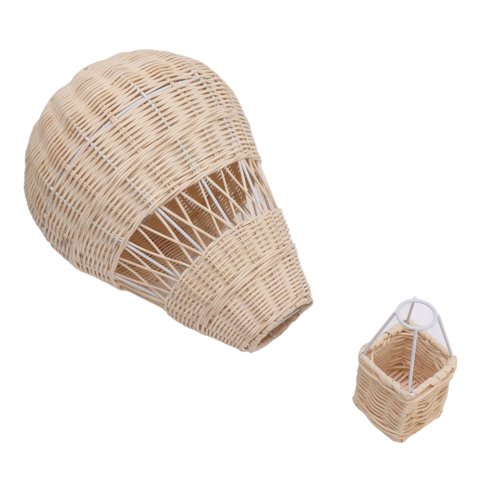 Tkany rattanowy balon na gorące powietrze ręcznie wykwintne szczegóły rattanowa tkana dekoracja do pokoju dziecięcego rekwizyt do zdjęcia z imprezy dekoracje do domowego biura
