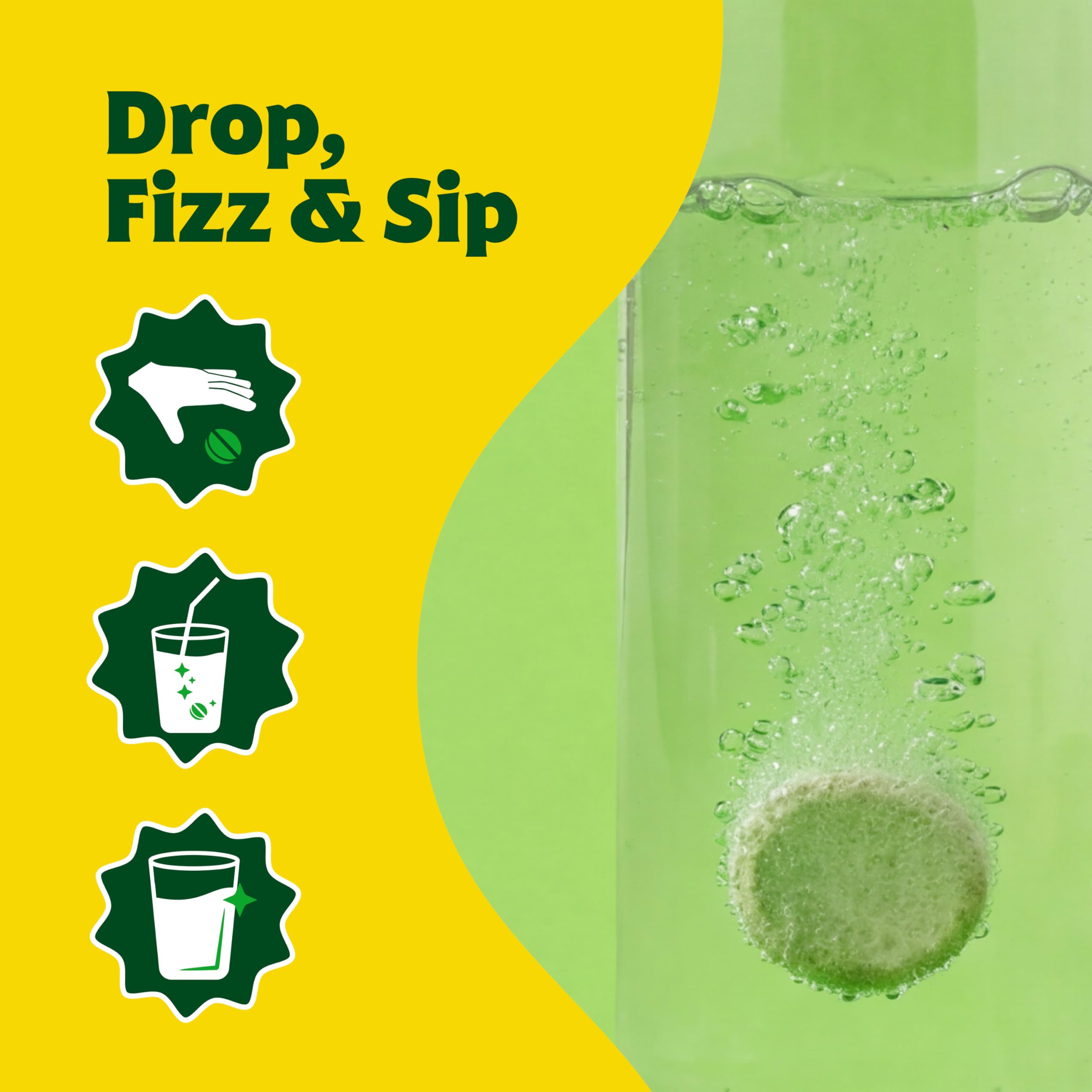 Amazing Grass Fizzy Green Superfood Tablets, Lemon Lime, 60 Count — Amazon image 8
