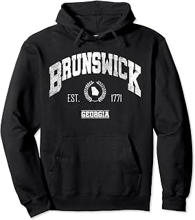Brunswick GA | Georgia | Vintage Throwback Pullover Hoodie