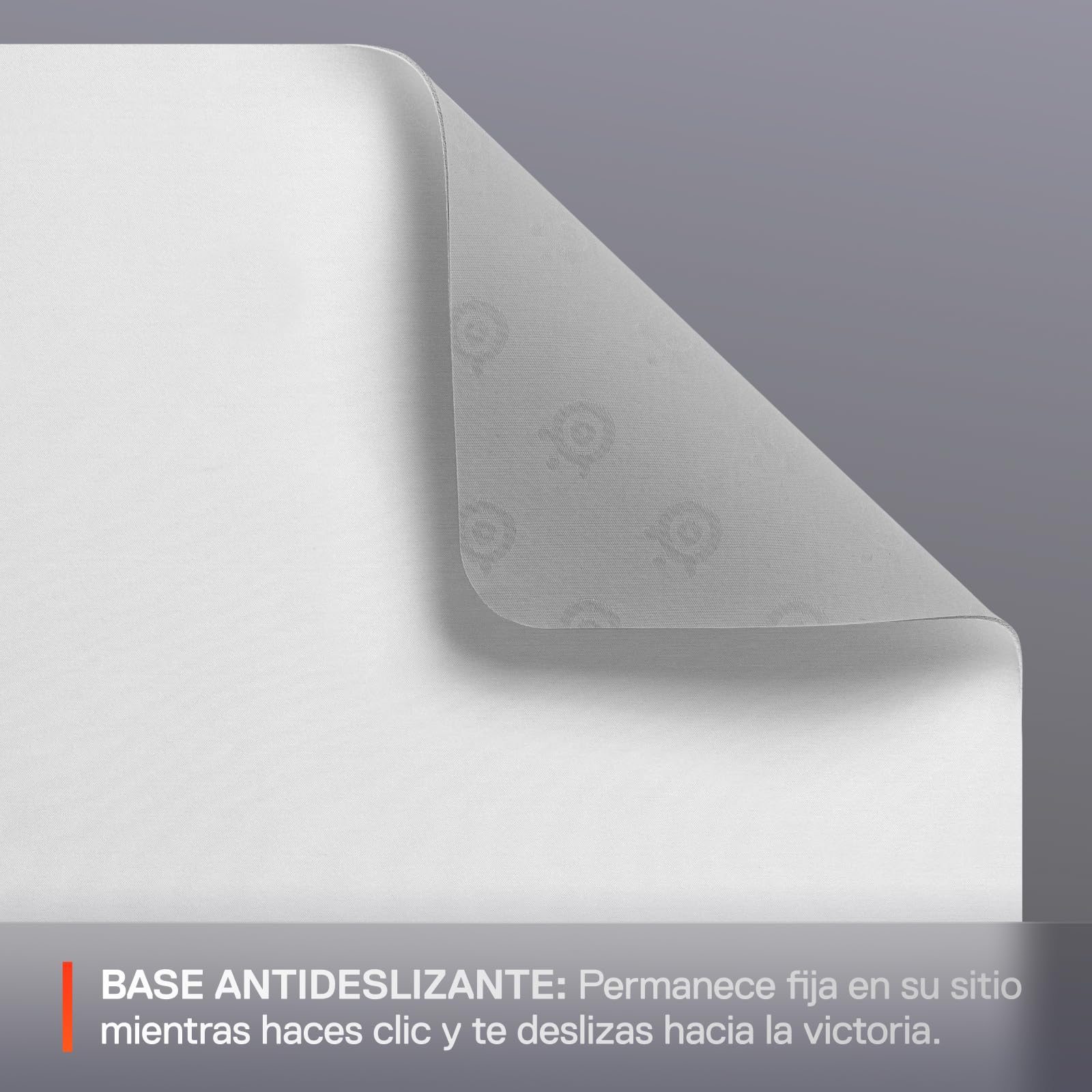 SteelSeries QcK Alfombrilla Gaming Grande - Blanco - Base Antideslizante - Seguimiento y Estabilidad Top - Optimizada para sensores - 450mm x 400mm - FPS, MOBA, RTS, MMO