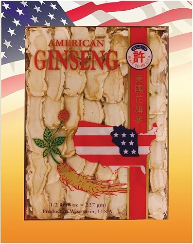 SKU 0126-8, rebanadas mixtas medianas cultivadas con ginseng americano de HSU (8 oz = 227 gm/caja), 0126.8