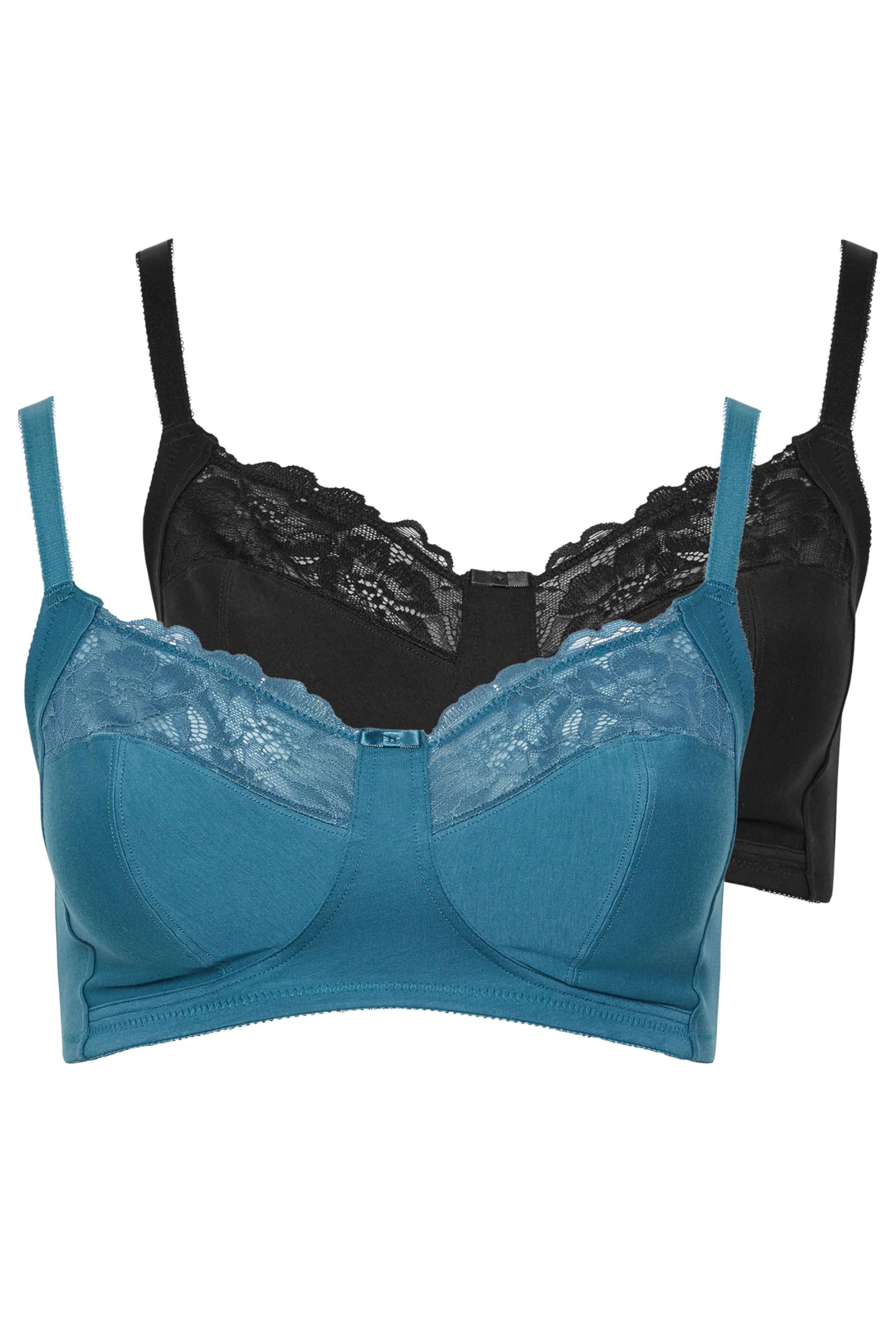 Yours Women's Lace Bra - 42E - Teal