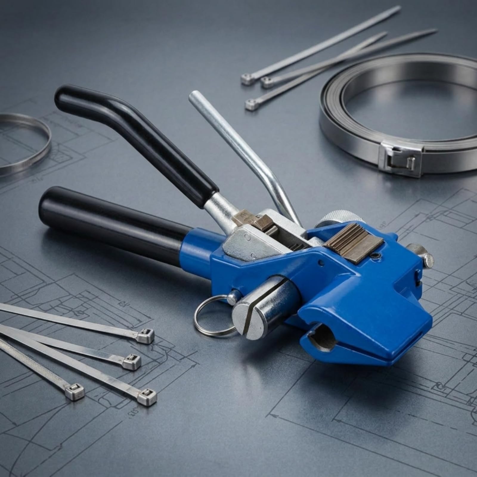Abrazadera de Fijación Manual Herramienta Tensionadora Tensador Alicate para Cinta de Abrazadera con Diseño Compacto Fácil de Maniobrar Adecuada para