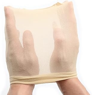 Hosfairy 2Pcs Halloween Stockings Mask Halloween Transparent Stockings Mask Face Cover Mask for Halloween Party Cosplay Costume (Complexion)