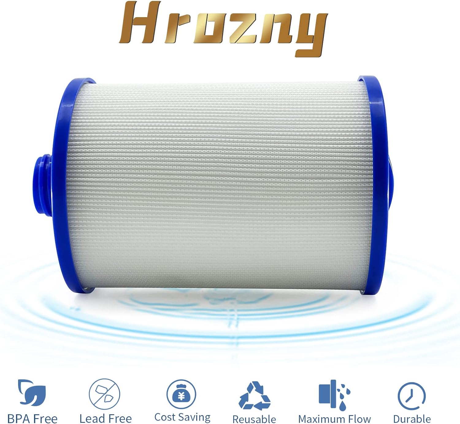 Hrozny Spa Filters Replacement for Unicel 6CH-940, Hot Tub Filter Compatible with PWW50P3 Spa Filter,for Viking Spa Hot Tub Filter,for Filbur FC-0359, 2 Pack