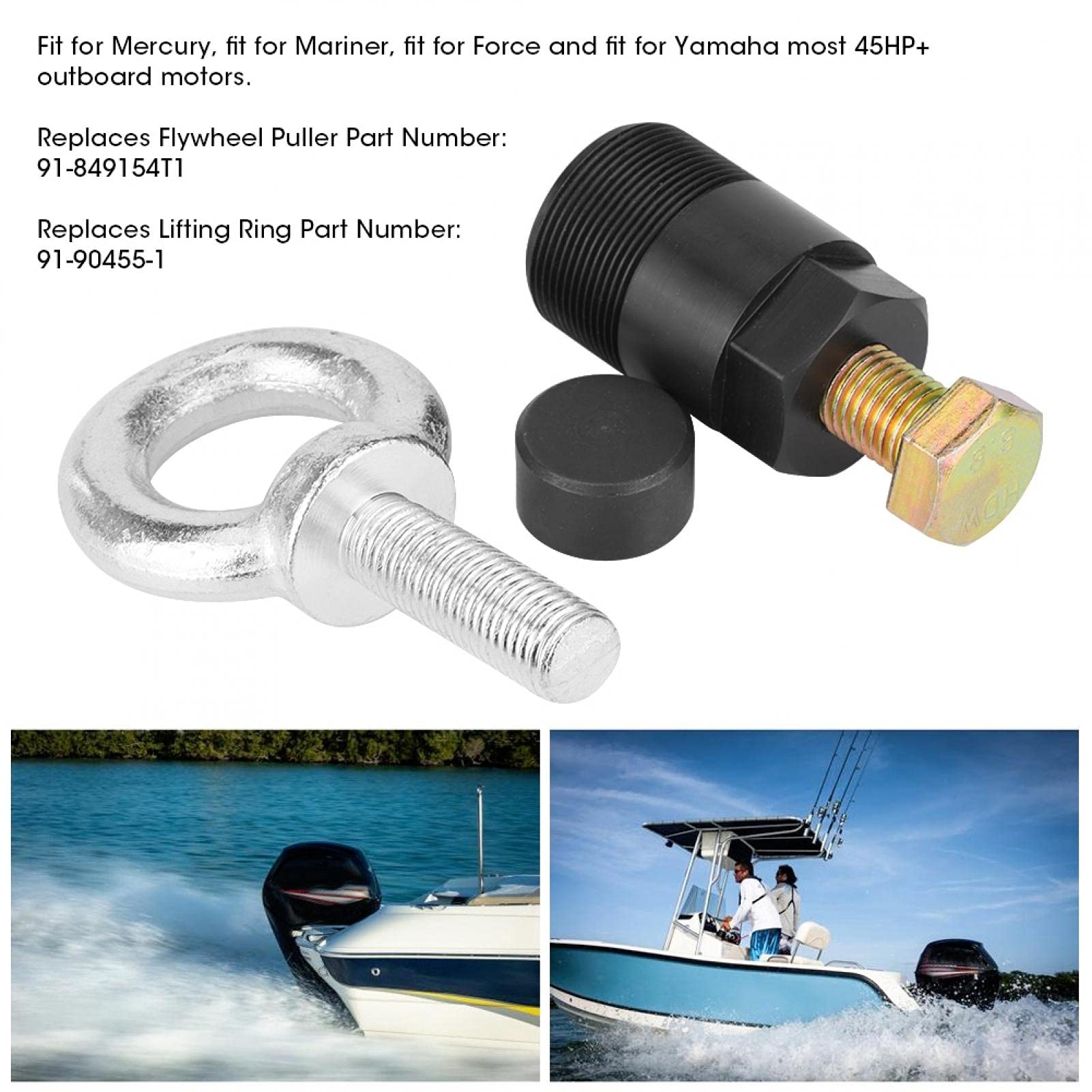 Hebeöse Hebering, hebeöse aussenborder,Schwungradabzieher Hebering Schraubensatz passend für Mercury Mariner 91-849154T1 91-90455-1 lifting ring hebeoese merkury aussenborder