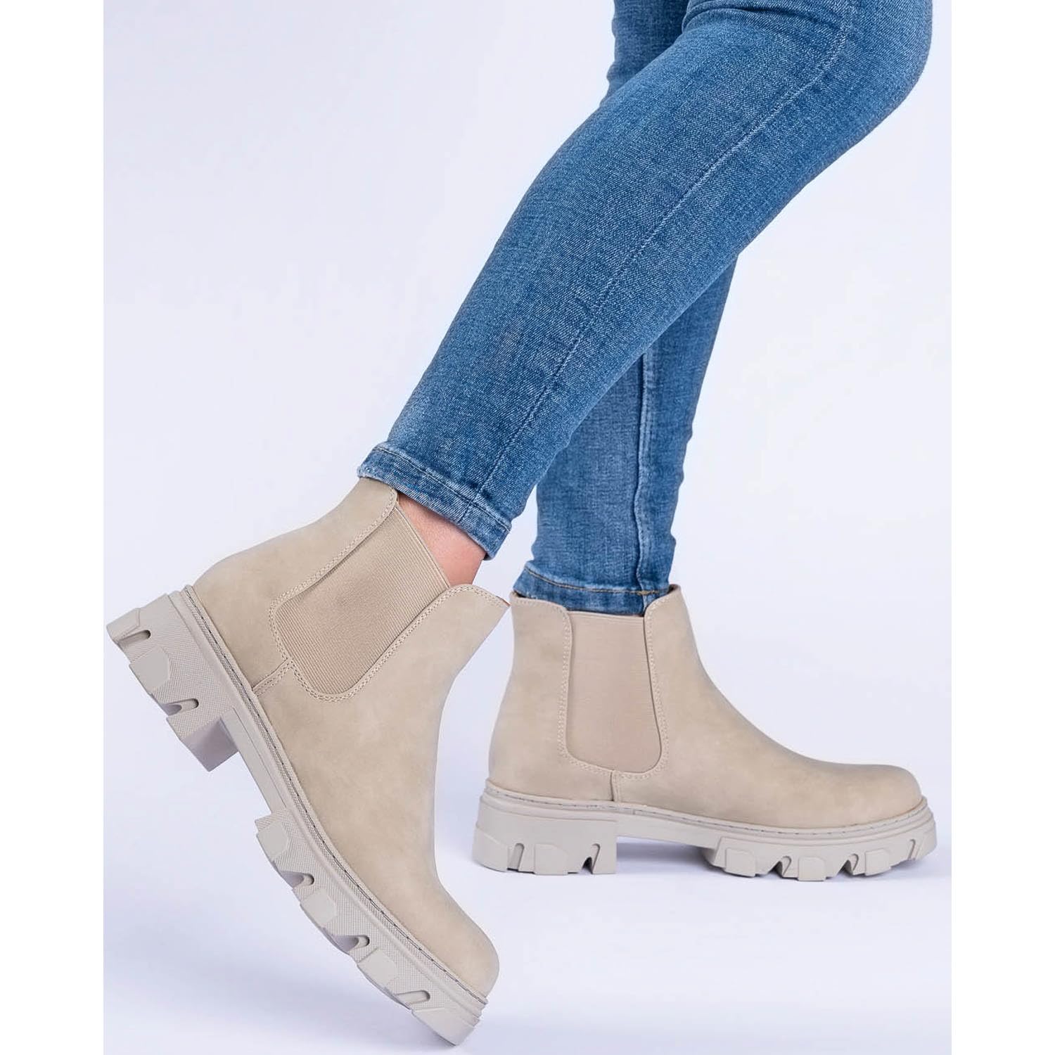 Palado Damen Chelsea Boots Paros - modische Stiefeletten - leicht gefütterte Boots - elegante Stiefel