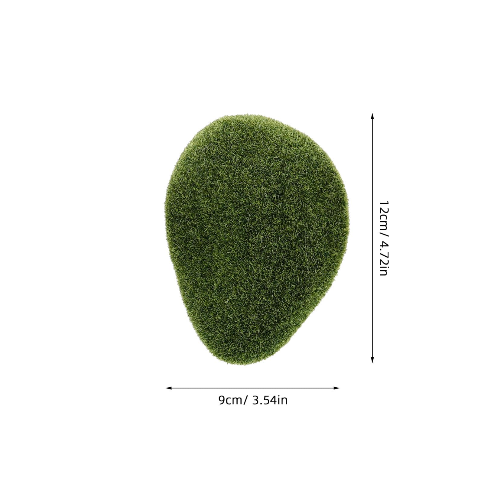 VANZACK Artificial Rocks 6pcs Covered Stones Decorative Balls for Floral Arrangements Plants Decor Fairy Garden Home Craft