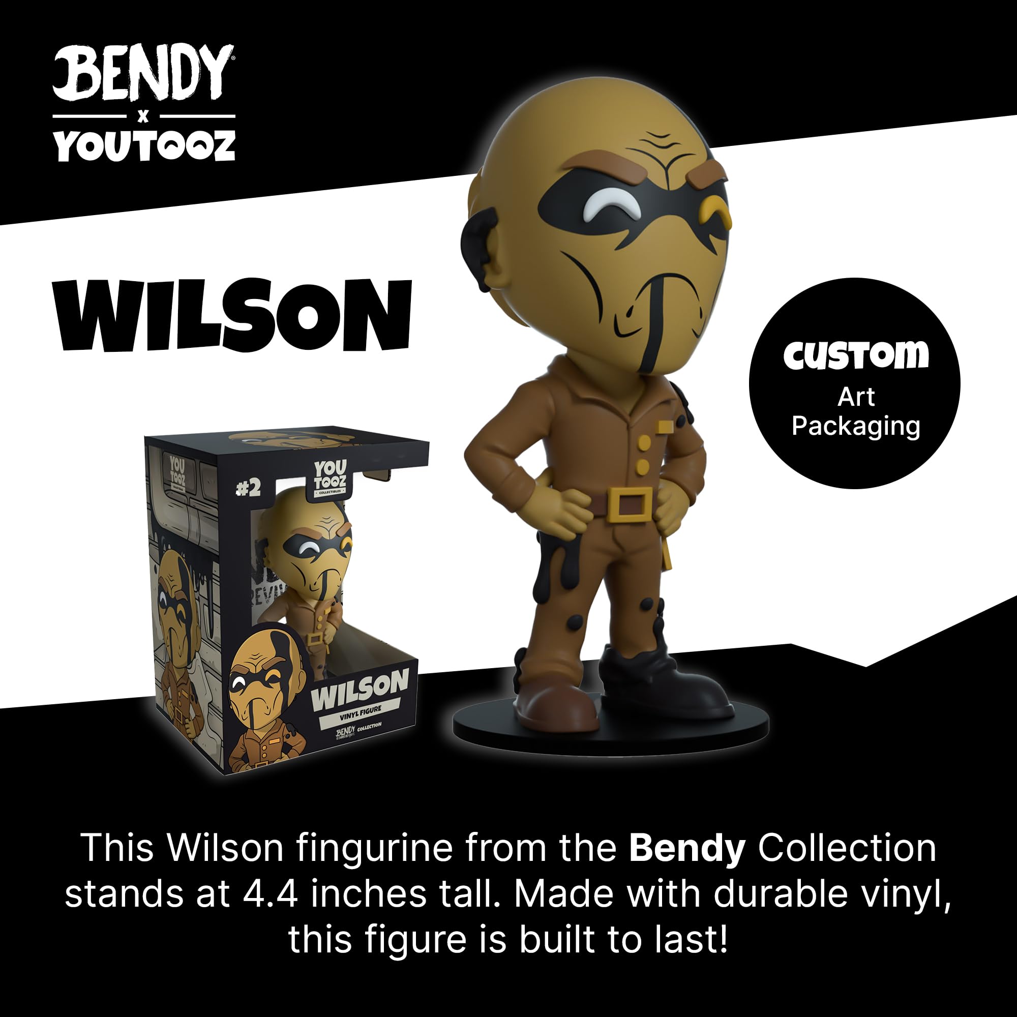 You Tooz Wilson 4.3" Vinyl Figure, Official Licensed Wilson Collectible from Bendy and The Dark Revival Videogame - Image 2