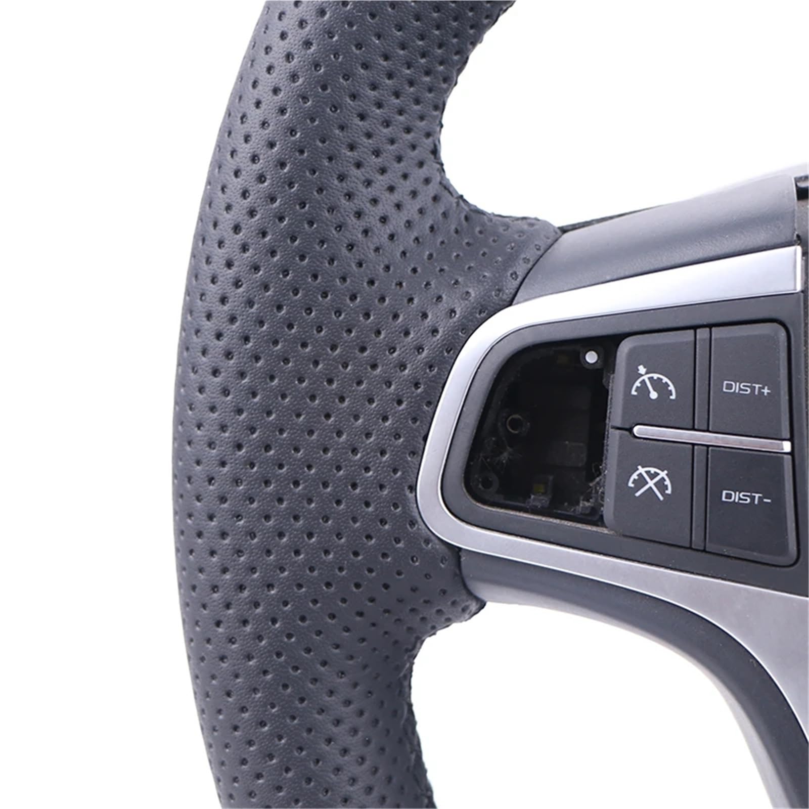 Couvre Volant Voiture Housse De Volant en Fibre De Carbone pour Peugeot 207 (2006-2014) pour Expert (2008-2016) pour Partner (2009-2018) Protege Volant(A Carbon Blue Thread)