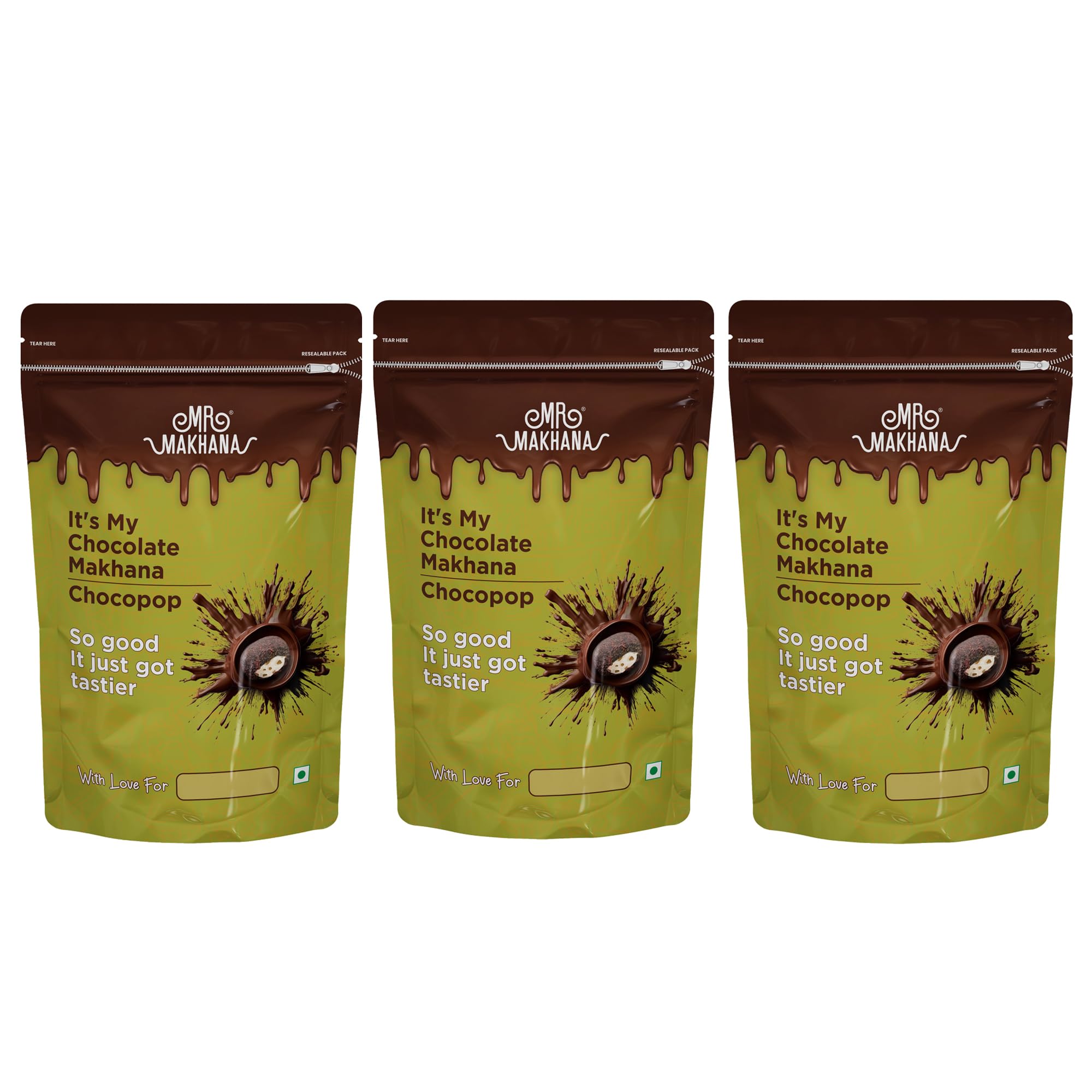 Mr. Makhana Roasted Chocolate Makhana | 65 gm Pack of 3 | 100% Vegatarian | Gluten Free, No Cholesterol, No Trans-Fat (B0CT3M3QHP) Amazon Price History, Amazon Price Tracker